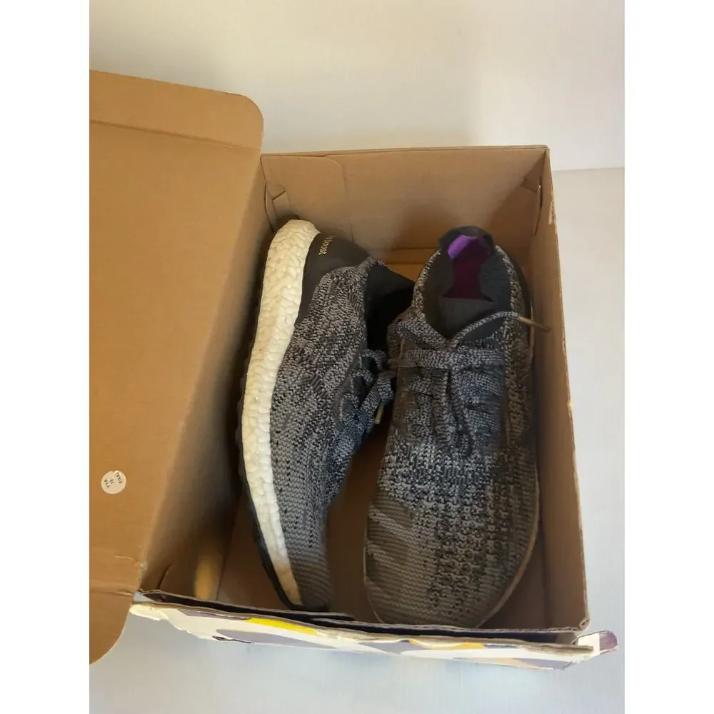 Adidas UltraBoost X Women’s Running Shoes  6.5 Gray Black Knit Sneakers BB4968